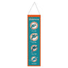 Miami Dolphins Banner Wool 8x32 Heritage Evolution Design - Wincraft Fanatics