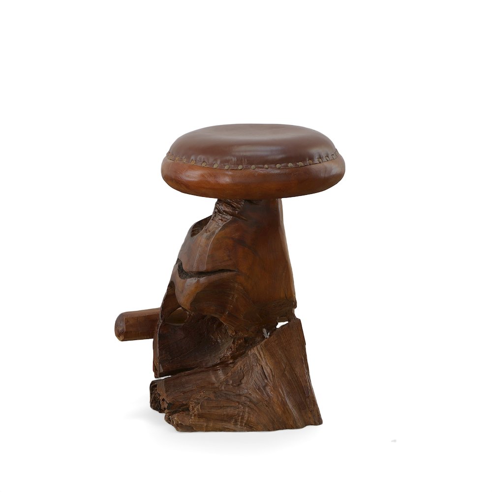 Old Growth Teak Root Bar Stool - AFD
