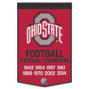 Ohio State Buckeyes Banner Wool 24x38 Dynasty Champ Design Football - Wincraft Fanatics