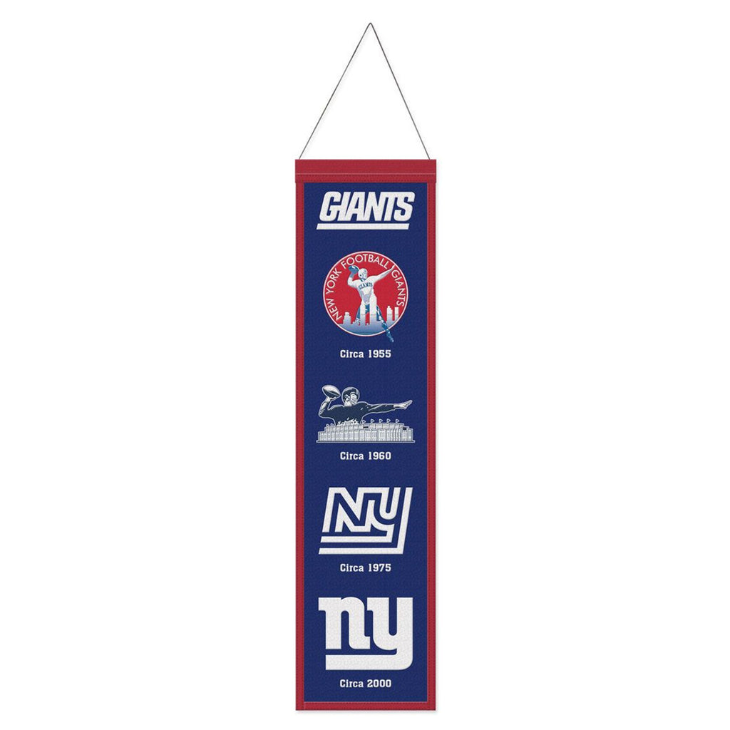 New York Giants Banner Wool 8x32 Heritage Evolution Design - Wincraft Fanatics