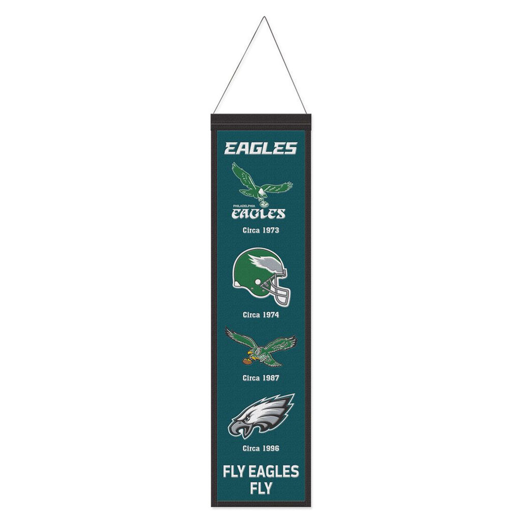 Philadelphia Eagles Banner Wool 8x32 Heritage Evolution Design - Wincraft Fanatics