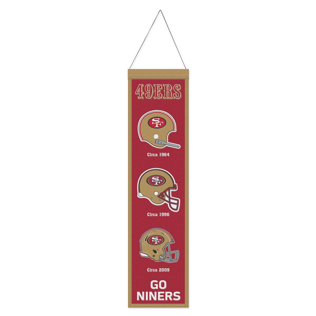 San Francisco 49ers Banner Wool 8x32 Heritage Evolution Design - Wincraft Fanatics