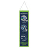 Seattle Seahawks Banner Wool 8x32 Heritage Evolution Design - Wincraft Fanatics