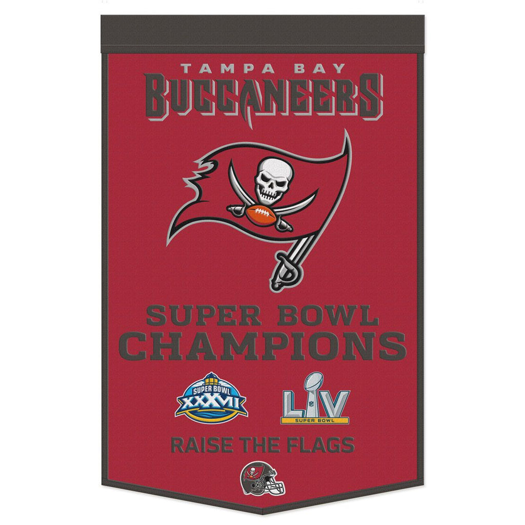 Tampa Bay Buccaneers Banner Wool 24x38 Dynasty Champ Design - Wincraft Fanatics
