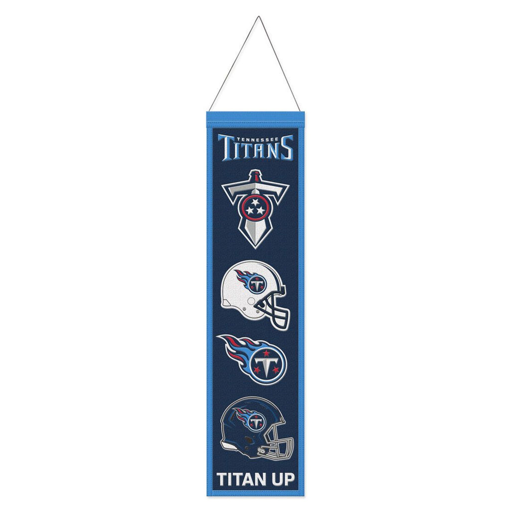 Tennessee Titans Banner Wool 8x32 Heritage Evolution Design - Wincraft Fanatics