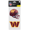 Washington Commanders Decal 4x4 Perfect Cut Set of 2 - 0.25