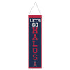 Los Angeles Angels Banner Wool 8x32 Heritage Slogan Design - Special Order - Wincraft Fanatics