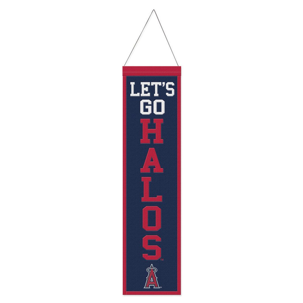 Los Angeles Angels Banner Wool 8x32 Heritage Slogan Design - Special Order - Wincraft Fanatics