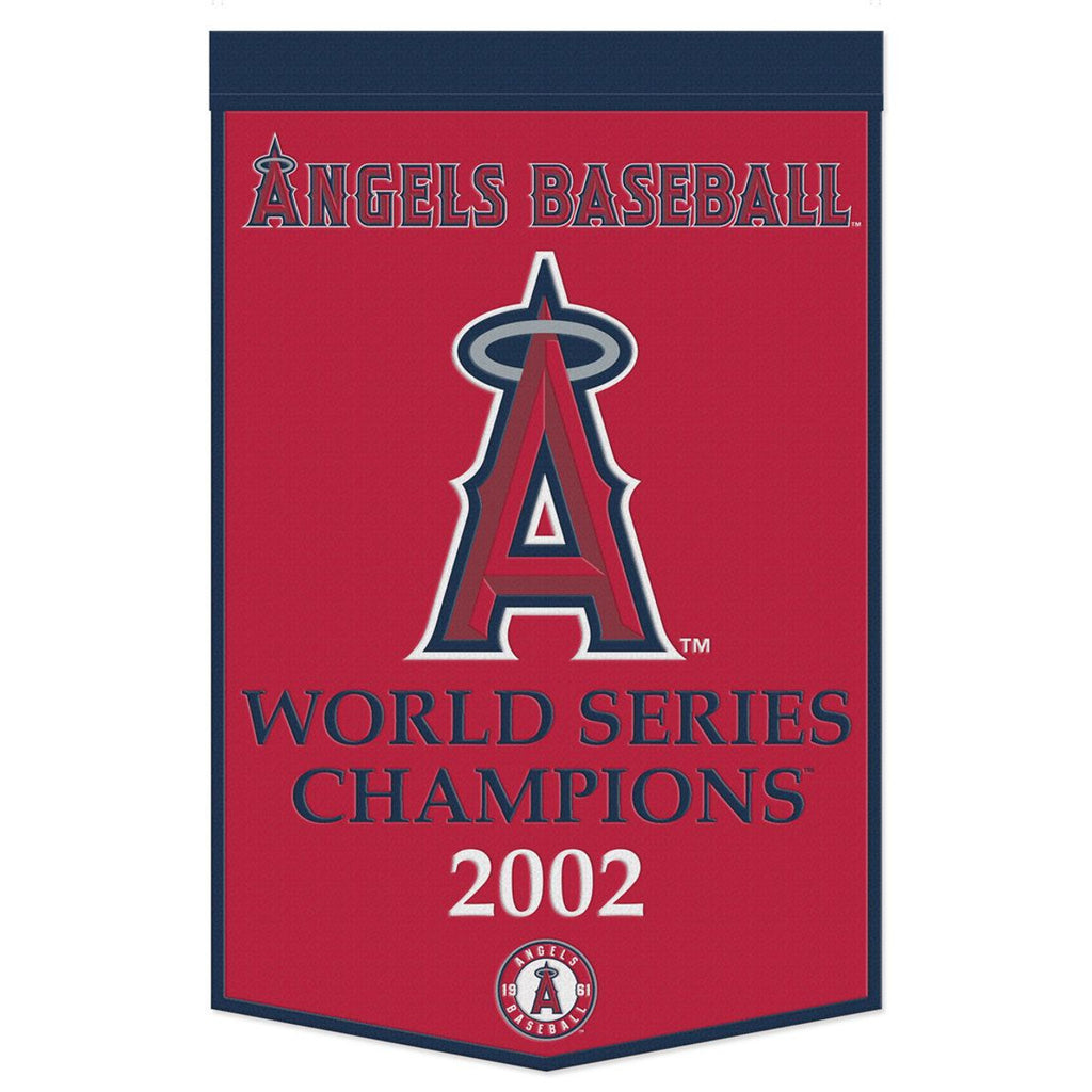 Los Angeles Angels Banner Wool 24x38 Dynasty Champ Design - Special Order - Wincraft Fanatics