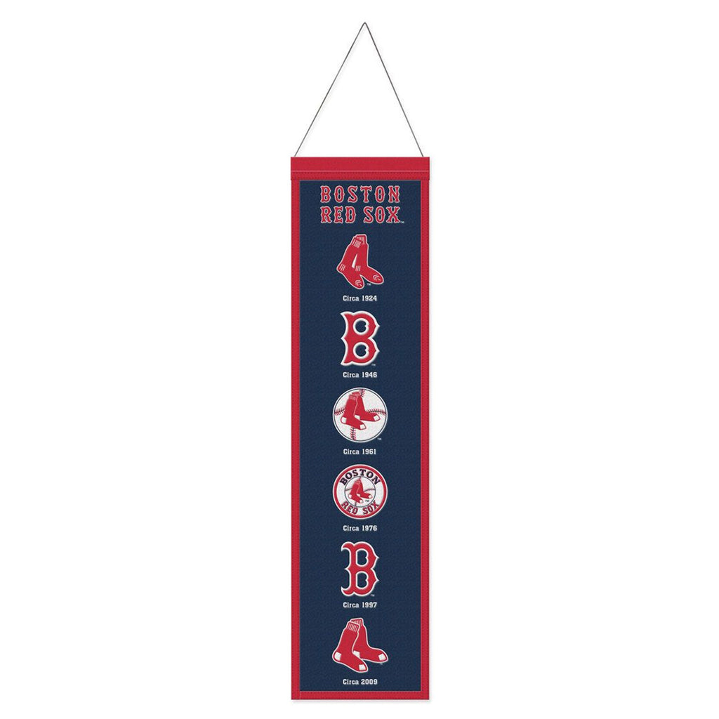 Boston Red Sox Banner Wool 8x32 Heritage Evolution Design - Wincraft Fanatics