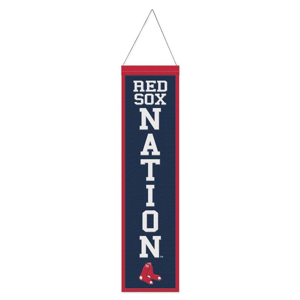 Boston Red Sox Banner Wool 8x32 Heritage Slogan Design - Special Order - Wincraft Fanatics