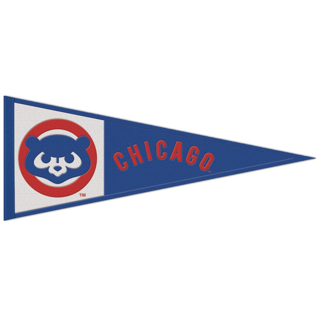 Chicago Cubs Pennant 13x32 Wool Cooperstown - WinCraft