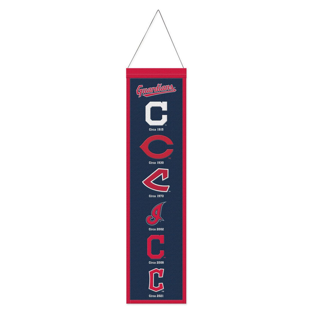 Cleveland Guardians Banner Wool 8x32 Heritage Evolution Design - Wincraft Fanatics
