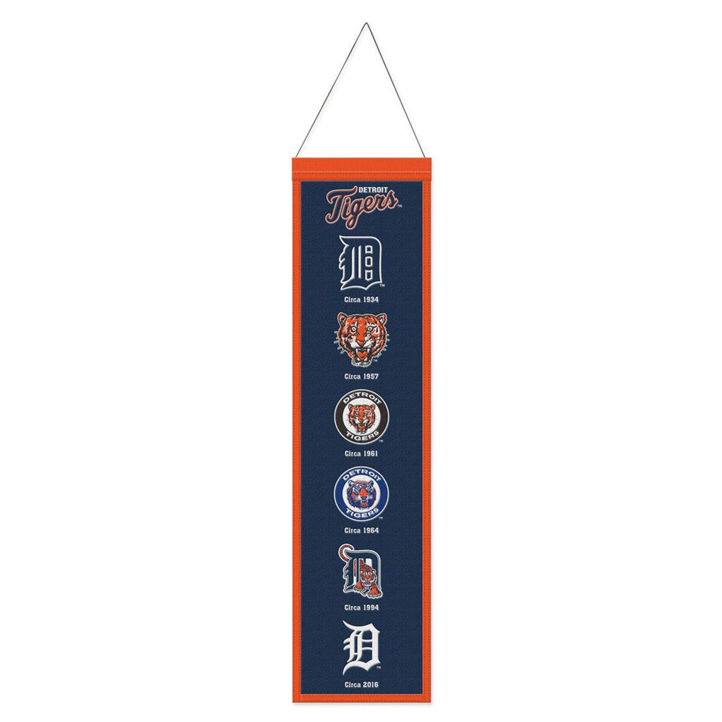 Detroit Tigers Banner Wool 8x32 Heritage Evolution Design - Wincraft Fanatics