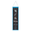 Miami Marlins Banner Wool 8x32 Heritage Evolution Design - Special Order - Wincraft Fanatics