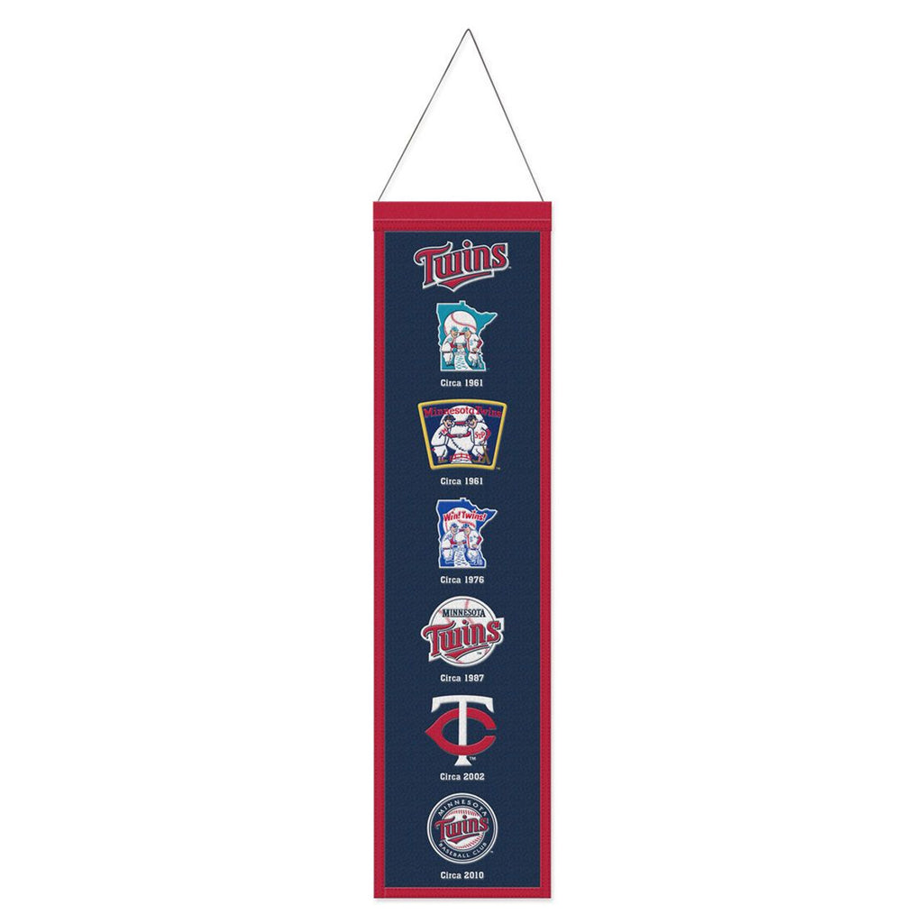 Minnesota Twins Banner Wool 8x32 Heritage Evolution Design - Wincraft Fanatics