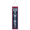 Minnesota Twins Banner Wool 8x32 Heritage Slogan Design - Special Order - Wincraft Fanatics