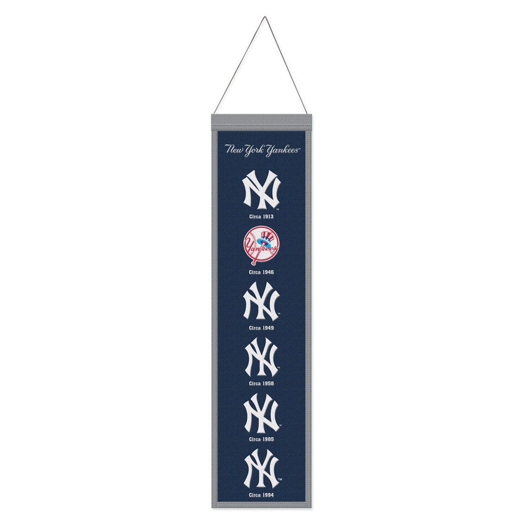 New York Yankees Banner Wool 8x32 Heritage Evolution Design - Wincraft Fanatics