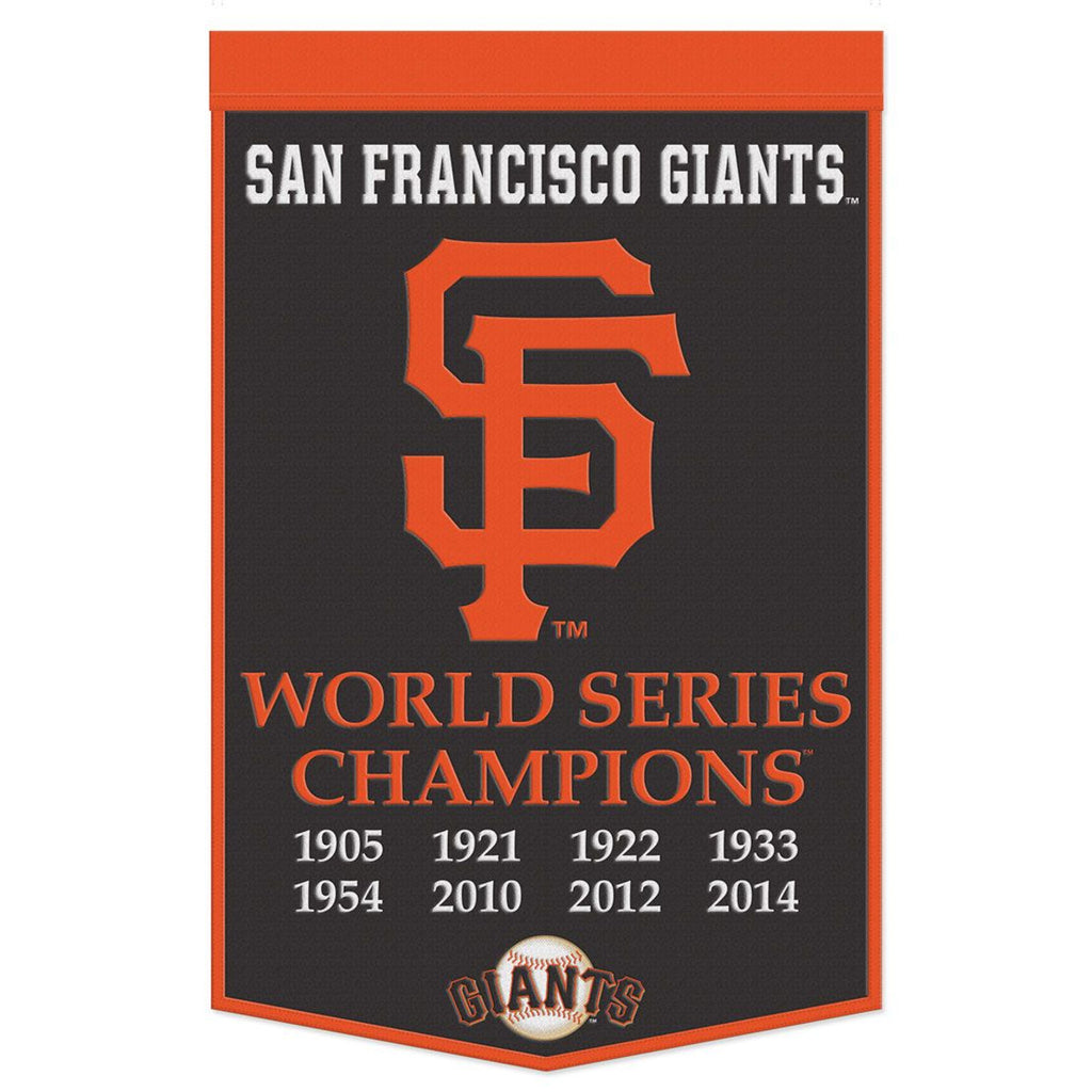 San Francisco Giants Banner Wool 24x38 Dynasty Champ Design - Wincraft Fanatics