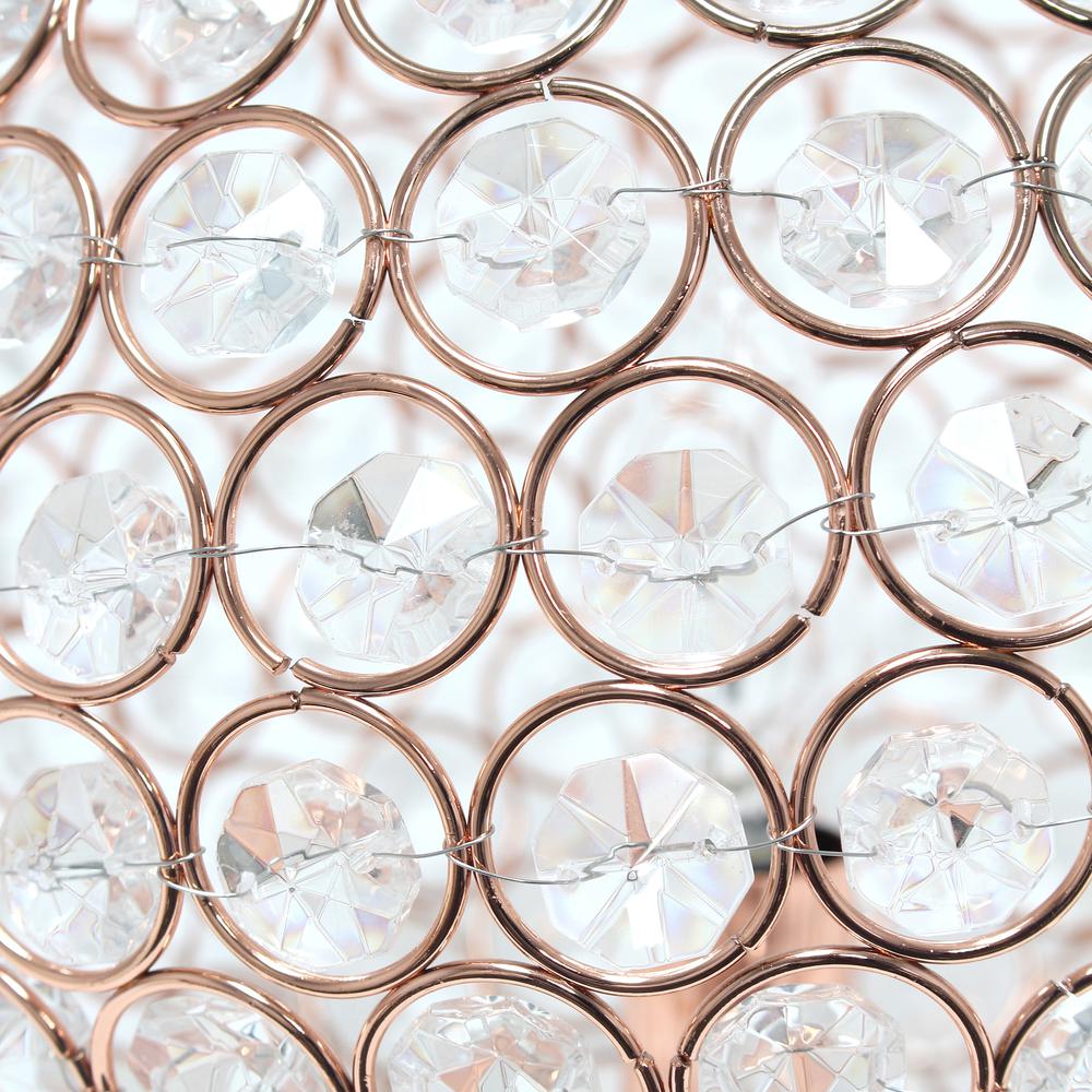 Elipse Medium 10'' Metal Crystal Round Sphere Glamourous Orb Table Lamp - Lalia Home