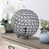 10 Inch Crystal Ball Sequin Table Lamp, Restoration Bronze - Elegant Designs