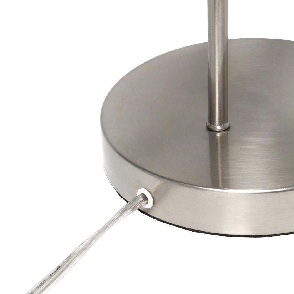Elegant Designs Caged In Metal Table Lamp, Brushed Nickel