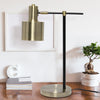 Simple Designs Metal Table Lamp, Antique Brass