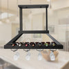 2 Light LED Overhead Wine Rack, Oil Rubbed Bronze - Elegant Designs