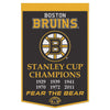 Boston Bruins Banner Wool 24x38 Dynasty Champ Design - Wincraft Fanatics