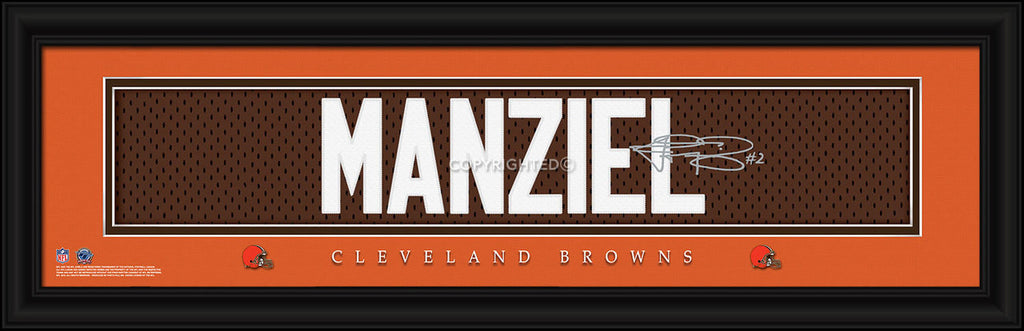 Cleveland Browns Print 8x24 Signature Style Johnny Manziel - Prints Charming
