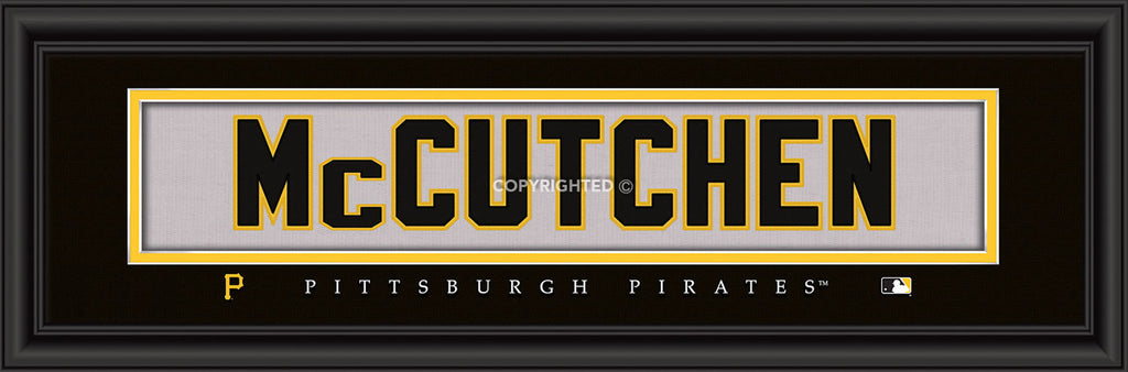 Pittsburgh Pirates Print 8x24 Signature Style Andrew McCutchen - Prints Charming