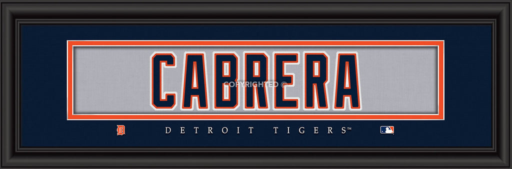 Detroit Tigers Miguel Cabrera Print - Signature 8''x24'' - Prints Charming