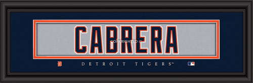 Detroit Tigers Miguel Cabrera Print - Signature 8''x24'' - Prints Charming