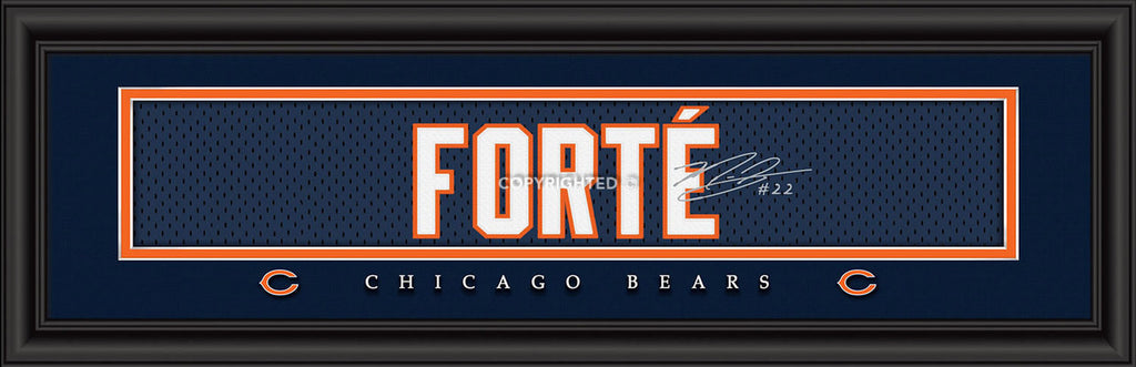 Chicago Bears Print 8x24 Signature Style Matt Forte - Prints Charming