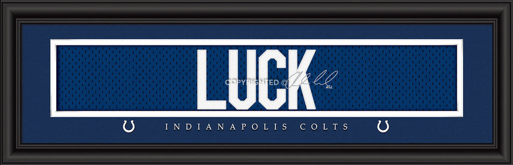 Indianapolis Colts Andrew Luck Print - Signature 8''x24'' - Prints Charming