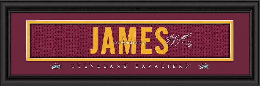 Cleveland Cavaliers Print 8x24 Signature Style LeBron James - Prints Charming