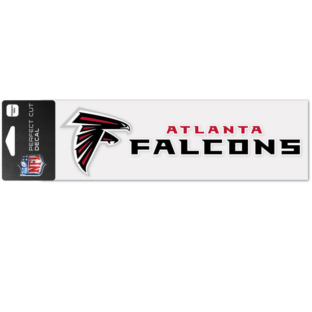 Atlanta Falcons Decal 3x10 Perfect Cut Wordmark Color - Wincraft Fanatics
