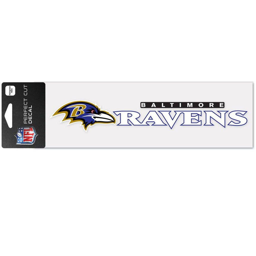 Baltimore Ravens Decal 3x10 Perfect Cut Wordmark Color - Wincraft Fanatics