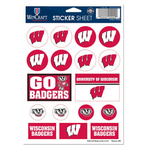 Wisconsin Badgers Decal Sheet 5x7 Vinyl - WinCraft