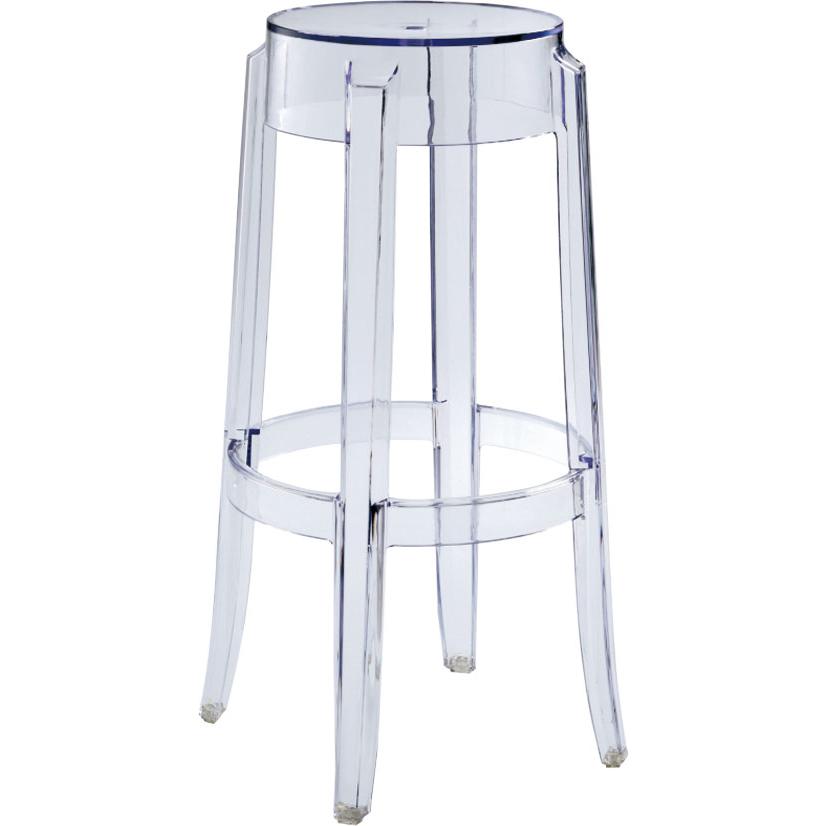 Commerical Seating Products RPC Clear  Kage Backless Stool Chairs - CSP