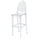 Commerical Seating Products RPC Clear Kage Barstool with back - CSP