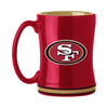 San Francisco 49ers Coffee Mug 14oz Sculpted Relief Team Color - Logo Brands