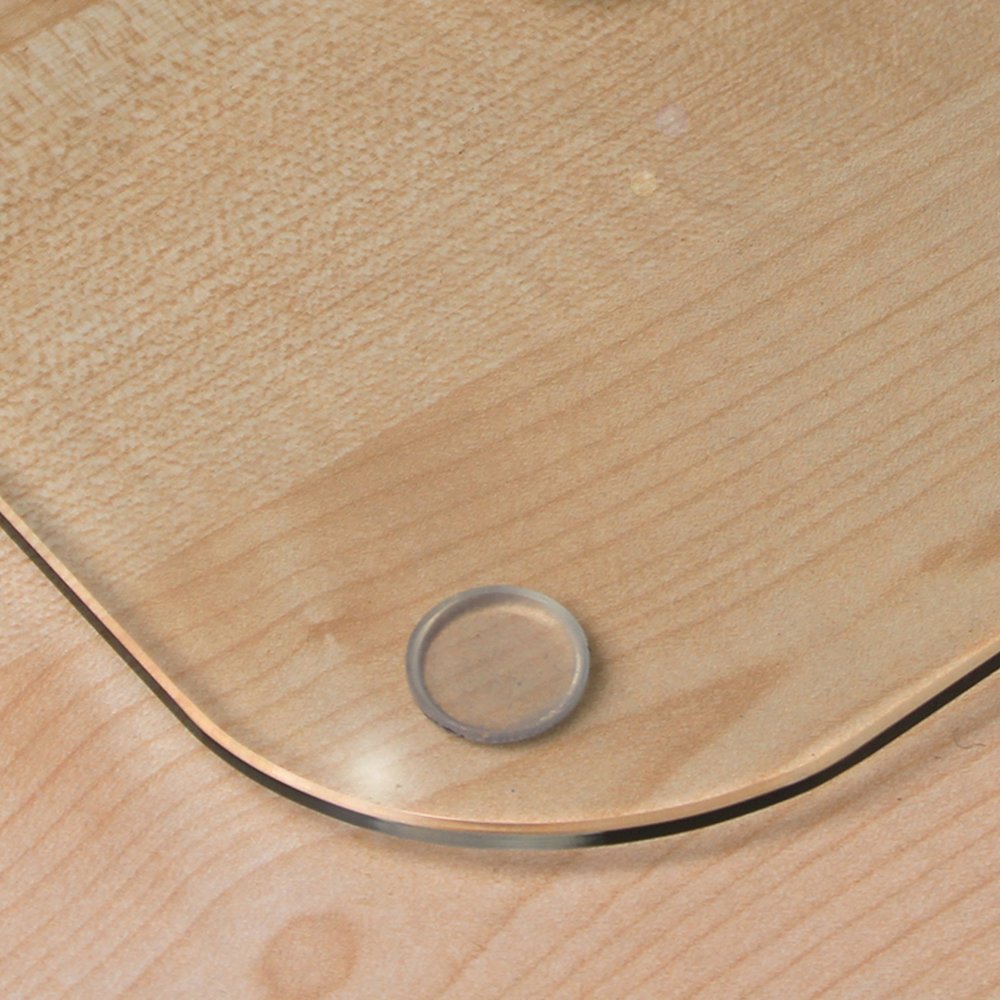 Glass Desk Pad - 19'' x 24'' - Floortex