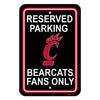Cincinnati Bearcats Sign 12x18 Plastic Reserved Parking Style CO - Fremont Die