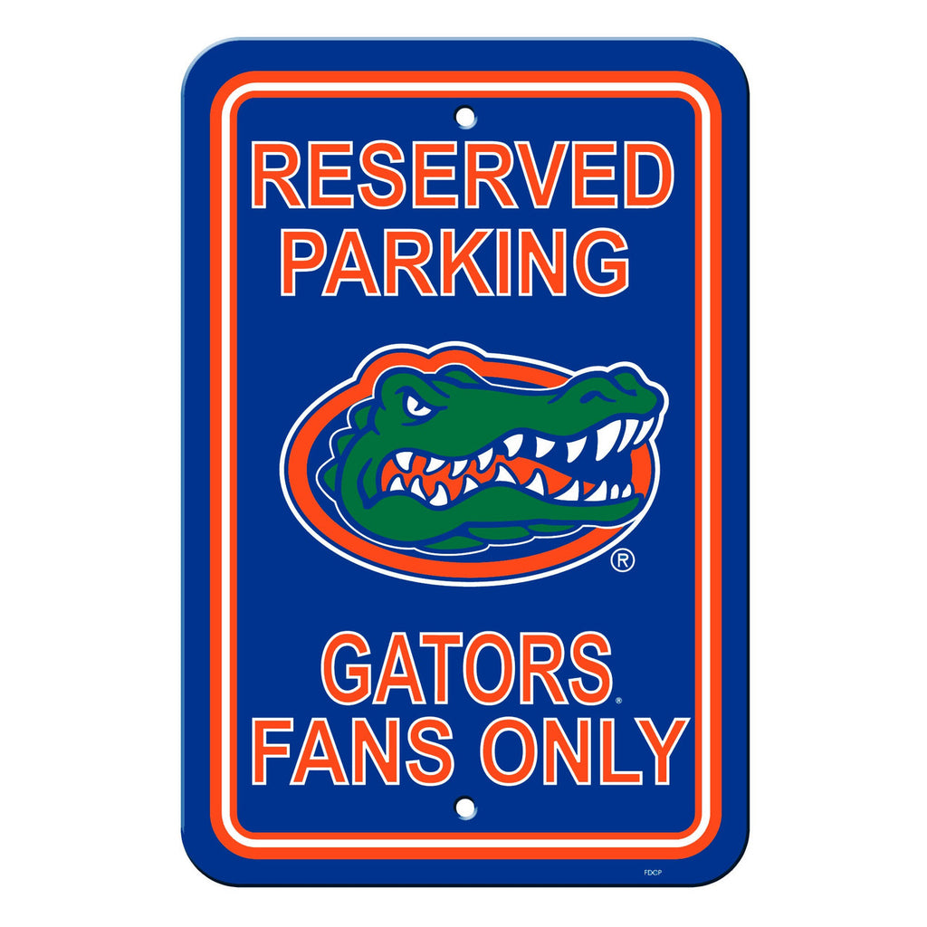 Florida Gators Sign 12x18 Plastic Reserved Parking Style CO - Fremont Die