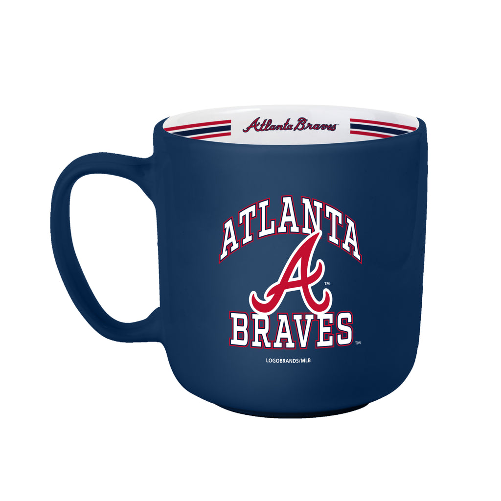 Atlanta Braves Coffee Mug 15oz Stripe Design - Logo Brands