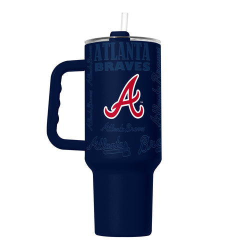 Atlanta Braves Tumbler 40oz Powder Coat Replay - Logo Brands