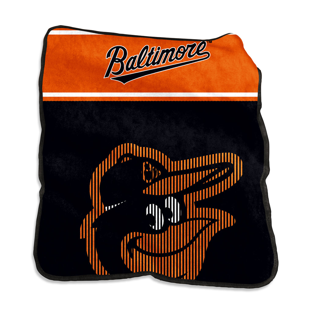 Baltimore Orioles Blanket 60x80 Raschel Throw - Logo Brands