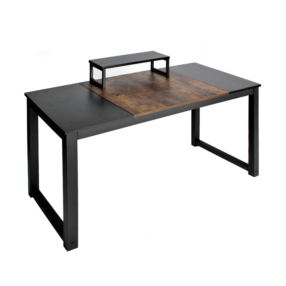 Better Home Products 47.5'' Wooden Computer Desk with Splice Board in Brown