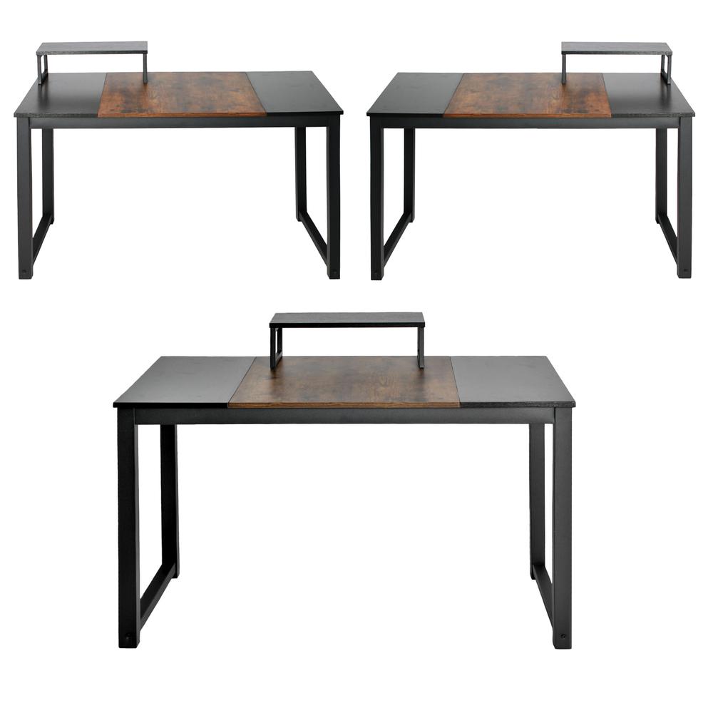 Better Home Products 47.5'' Wooden Computer Desk with Splice Board in Brown